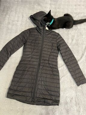Lululemon Pack It Down Long Quilted Hooded Puffer Coat Jacket - Black